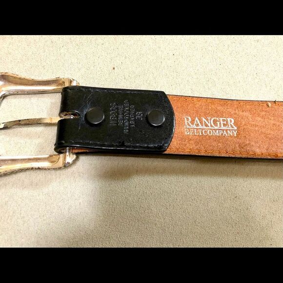 Beautiful vintage hand crafted leather belt by Ranger - Picture 4 of 7